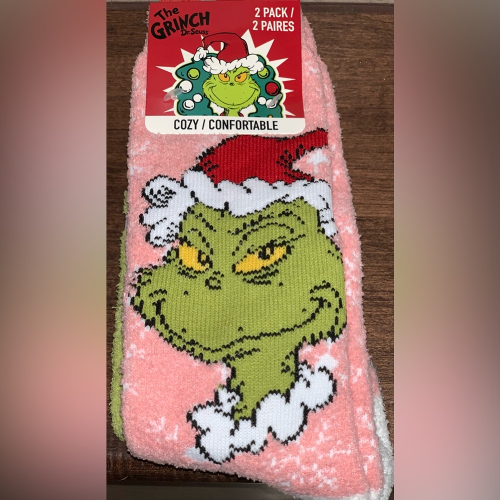 The Grinch Dr. Seuss Cozy Sock 2 pairs